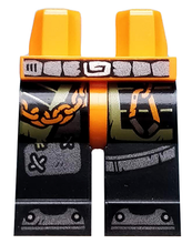 Plaatje in Gallery viewer laden, LEGO® los onderdeel Benen met Motief Oranje 970c11pb41
