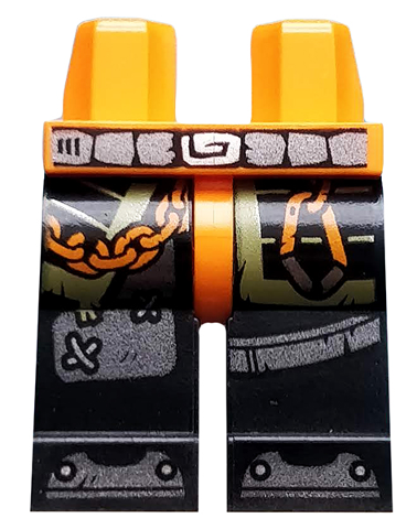 LEGO® los onderdeel Benen met Motief Oranje 970c11pb41