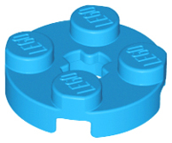 LEGO® los onderdeel Plaat Rond Donker Azuurblauw 4032