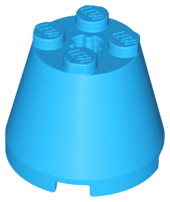 LEGO® los onderdeel Kegel in kleur Donker Azuurblauw 6233