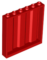 LEGO® los onderdeel Paneel in kleur Rood 23405