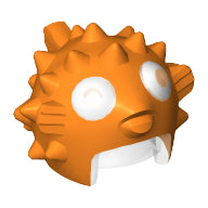 Plaatje in Gallery viewer laden, LEGO® los onderdeel Hoofddeksels Oranje 25742c01pb01