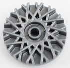 LEGO® los onderdeel Wiel Accessoire in kleur Zilver 37195