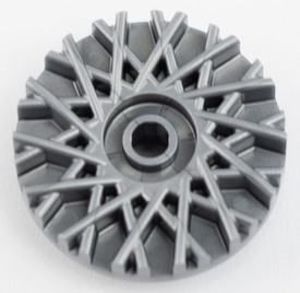 LEGO® los onderdeel Wiel Accessoire in kleur Zilver 37195