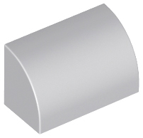 LEGO® onderdeel Dakpan Gebogen Licht Blauwachtig Grijs 37352