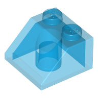 Plaatje in Gallery viewer laden, LEGO® onderdeel Dakpan Algemeen Doorzichtig Donkerblauw 3039