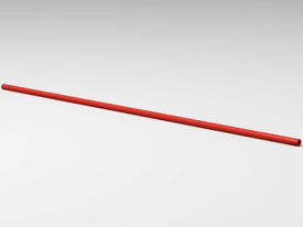 LEGO® los onderdeel Slang Stijf in kleur Rood 75c26