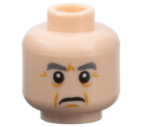 LEGO® los onderdeel Hoofd in kleur Lichte Noga 3626cpb2156