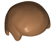 LEGO® los onderdeel Haar in kleur Medium Noga 3901