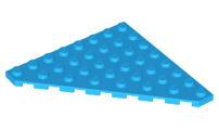 Plaatje in Gallery viewer laden, LEGO® los onderdeel Wig Plaat Donker Azuurblauw 30504