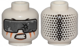 LEGO® los onderdeel Hoofd in kleur Wit 3626cpb2222