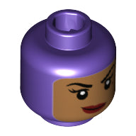 LEGO® los onderdeel Hoofd in kleur Donkerpaars 3626cpb1982