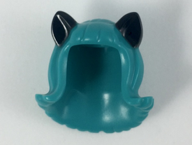 LEGO® los onderdeel Haar in kleur Donker Turkoois 20592pb02