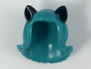 LEGO® los onderdeel Haar in kleur Donker Turkoois 20592pb02