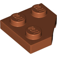 LEGO® los onderdeel Wig Plaat in kleur Donker Oranje 26601