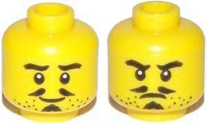 LEGO® los onderdeel Hoofd in kleur Geel 3626cpb2205