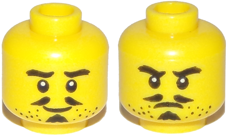 LEGO® los onderdeel Hoofd in kleur Geel 3626cpb2205