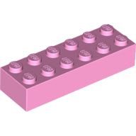 LEGO® los onderdeel Steen in kleur Fel Roze 2456