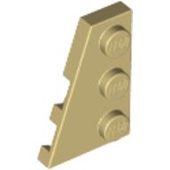 Plaatje in Gallery viewer laden, LEGO® los onderdeel Wig Plaat in kleur Geelbruin 43723