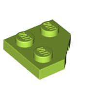 LEGO® los onderdeel Wig Plaat in kleur Limoen 26601