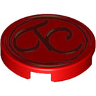 LEGO® los onderdeel Tegel Rond met Motief Rood 14769pb213