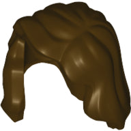 LEGO® los onderdeel Haar in kleur Donker Bruin 85974