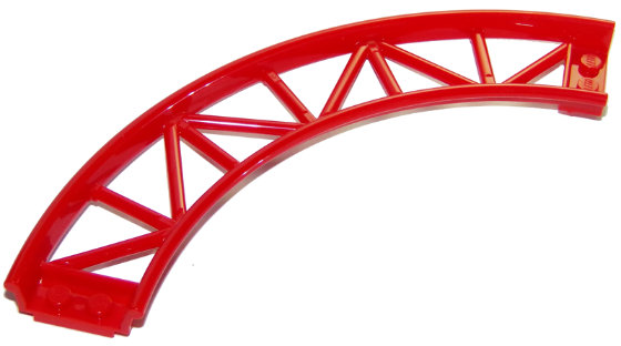 LEGO® los onderdeel Rails in kleur Rood 25061