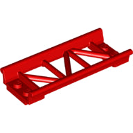 LEGO® los onderdeel Rails in kleur Rood 26022