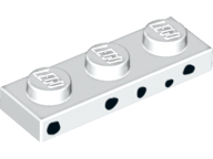 LEGO® los onderdeel Plaat met Motief in kleur Wit 3623pb017