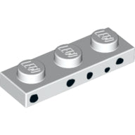 Plaatje in Gallery viewer laden, LEGO® los onderdeel Plaat met Motief in kleur Wit 3623pb017