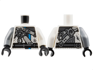 LEGO® los onderdeel Lijf met Motief Wit 973pb3264c01