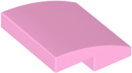 LEGO® los onderdeel Dakpan Gebogen in kleur Fel Roze 15068