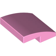 Plaatje in Gallery viewer laden, LEGO® los onderdeel Dakpan Gebogen in kleur Fel Roze 15068