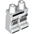 LEGO® los onderdeel Benen met Motief Wit 970c00pb0859