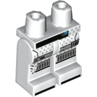 LEGO® los onderdeel Benen met Motief Wit 970c00pb0859