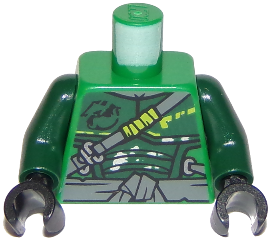 LEGO® los onderdeel Lijf met Motief Groen 973pb3310c01