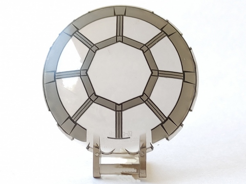 LEGO® Schaal met Motief Doorzichtig Zwart 18675pb02
