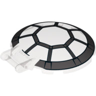 LEGO® Schaal met Motief Doorzichtig Zwart 18675pb02