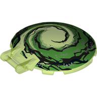 Plaatje in Gallery viewer laden, LEGO® Schaal met Motief Doorschijnend Helder Groen 18675pb11