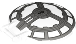 LEGO® los onderdeel Schaal met Motief Doorzichtig 18675pb12