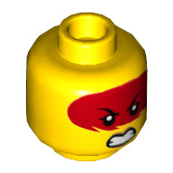 Plaatje in Gallery viewer laden, LEGO® los onderdeel Hoofd in kleur Geel 3626cpb2234