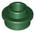LEGO® los onderdeel Plaat Rond in kleur Donkergroen 85861
