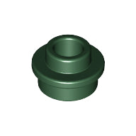 LEGO® los onderdeel Plaat Rond in kleur Donkergroen 85861