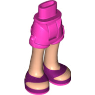 Plaatje in Gallery viewer laden, LEGO® los onderdeel Benen in kleur Donker Roze 11202c00pb03