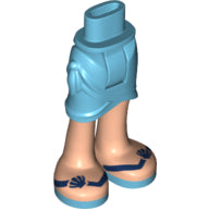 Plaatje in Gallery viewer laden, LEGO® los onderdeel Benen Medium Azuurblauw 11244c00pb01
