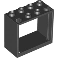 Plaatje in Gallery viewer laden, LEGO® los onderdeel Raamkozijn in kleur Zwart 60598