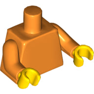 LEGO® los onderdeel Lijf in kleur Oranje 973c04