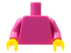 LEGO® los onderdeel Lijf in kleur Donker Roze 973c03