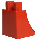 LEGO® los onderdeel Benen Aangepast in kleur Rood 36036
