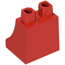 Plaatje in Gallery viewer laden, LEGO® los onderdeel Benen Aangepast in kleur Rood 36036